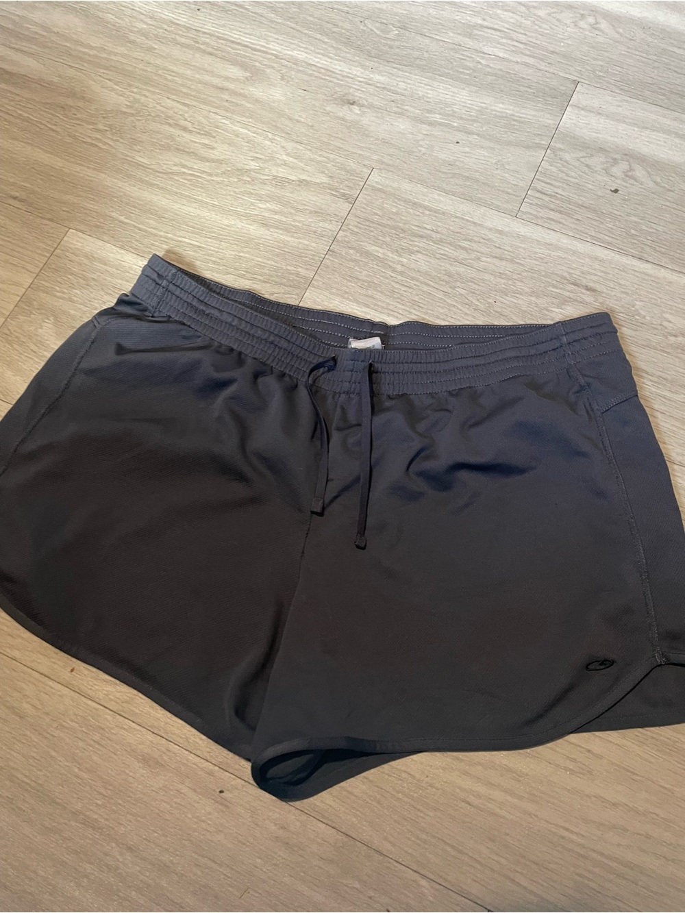 Champion Black Women's Athletic Shorts with Drawcord